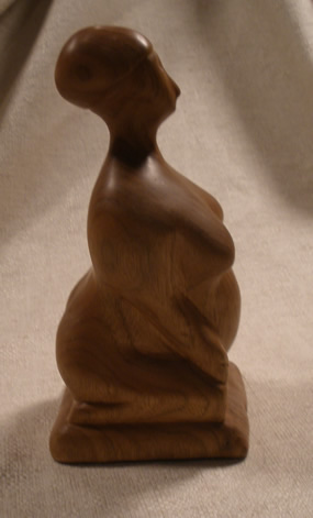 mother goddess wood carving